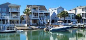 BACK OF HOUSE FROM CANAL (BOAT NOT INCLUDED)