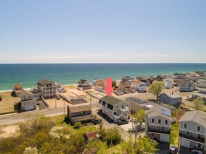 Aerial view - Across the street from the beach