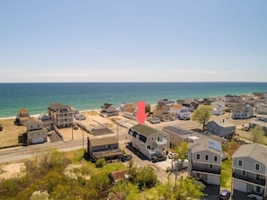 Aerial view - Across the street from the beach
