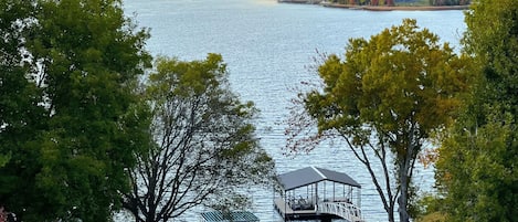 Waterfront Home with your own private dock (on the left) & breathtaking views!
