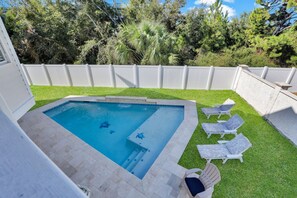 Second Floor View of the Pool