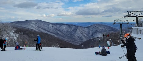 Skiing at the nearby Highlands Lift