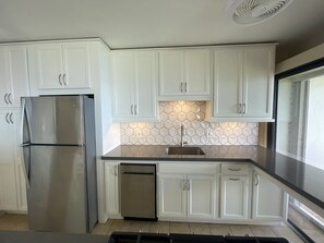 Great kitchen, all new cupboards, appliances, countertops.
