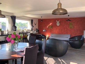 spacious dining area