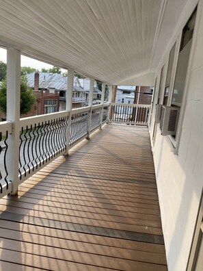 Town views from the 2nd floor front porch