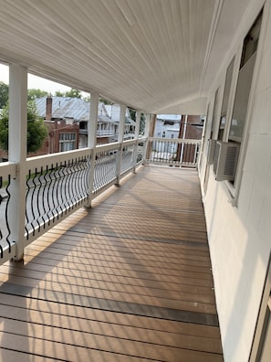 Town views from the 2nd floor front porch