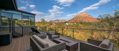 Views from the Back Patio where you can sit back relax and enjoy the amazing views of the Sedonas red rock formations.