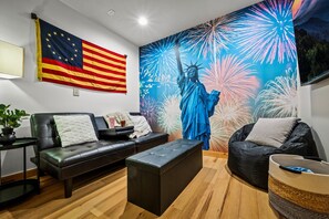 Catch the Big Game in the Movie Den and Celebrate with Lady Liberty!