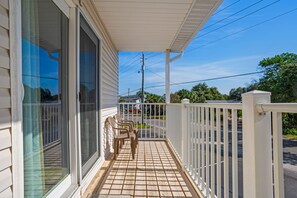 Soak up the sun on the balcony