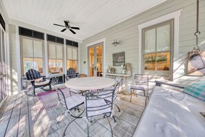Large screened-in porch