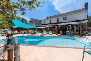 Rear of house and pool