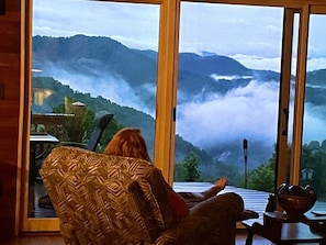 Begin and end your day here after exploring area hikes or winter skiing.