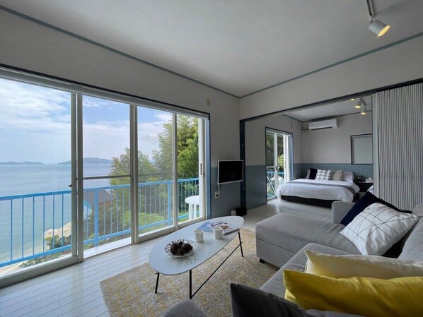 Living room with view