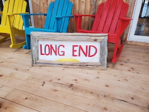 "Long End" is the name of the cabin.  "Long" sunsets at the "End" of the day.