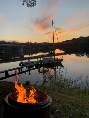 At the Solo Stove, Sunset.  