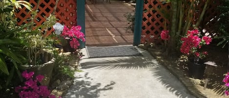 Botanical Terrace Entrance to Pool and House