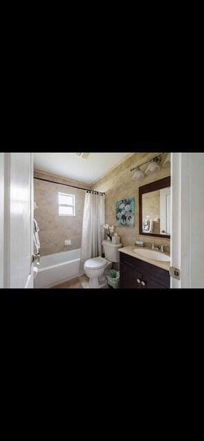 Remodeled private Bathroom