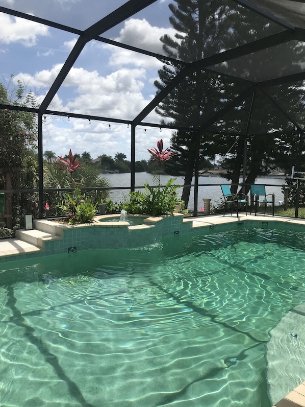 Pool view from Lanai