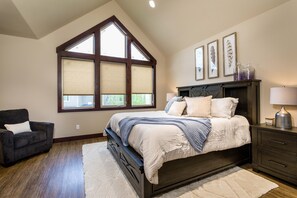 Get comfy in the king-sized bed | Main Level