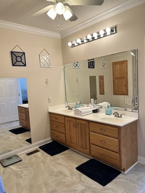 Master Bath with double sinks