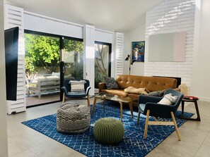 Living room leading out to patio