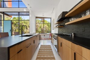 Modern Kitchen with Matte Black Details