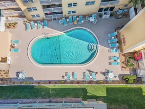 Aerial View of Community Pool