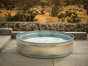 Enjoy our new cold plunge Cowboy tub!