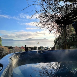 Ocean view from the hot tub 