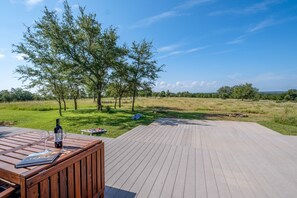 Relax and enjoy the views with a glass of wine