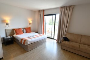 Drift to sleep in a comfortable bed after a wonderful day outside.