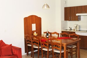 Reconnect with loved ones over a meal at the dining table.