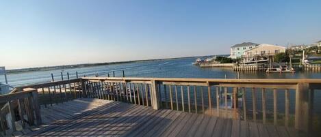 Back deck looking towards the sound