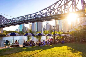 The new Howard Smith Wharves precinct just 200 metres away
