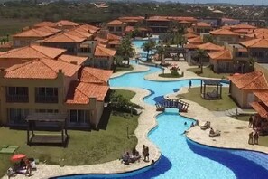 Vista aérea do Resort