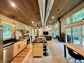 Enjoy sunlight flooding into the home, good for health and well-being..