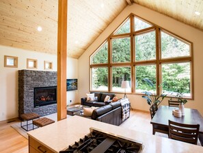 Open Concept Kitchen Dining and Living Room