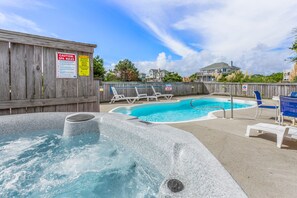 Relax in the Bubbly Hot Tub and take a dip in the Private Pool.