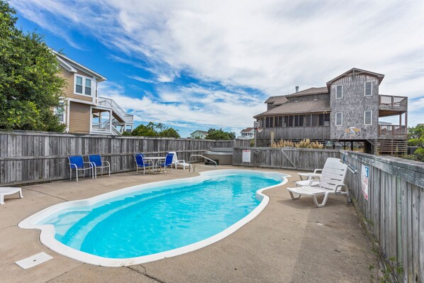 Take a dip in the Private Pool on a summer day.