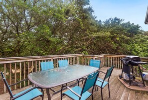 Outdoor sitting with grill
