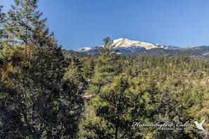 View of Sierra Blanca off the back deck