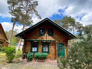 Ferienhaus Dünennest Blick zum Eingang