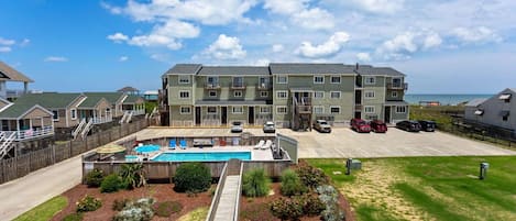 Top deck with ocean views