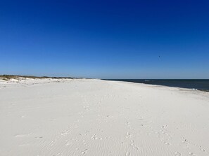 Uncrowded beach for miles 