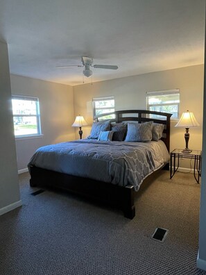 Master Bedroom with King Sized Bed 
