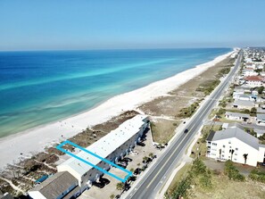 Unit location on the beach