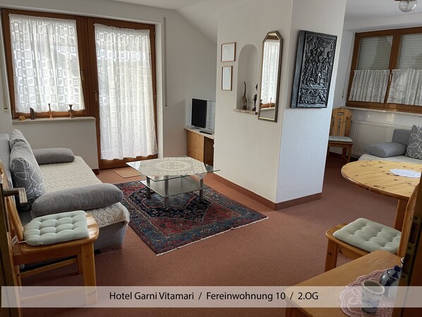 Apartment 10, Hotel Garni Vitamari 60 qm 2 Zimmer max. 4 Personen-Familienwohnung 10   2.OG
