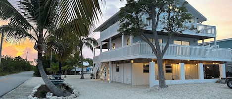 Front of the Home on a corner lot. Lots of boat trailer parking available.