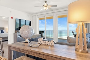 Living Area with Gulf Views