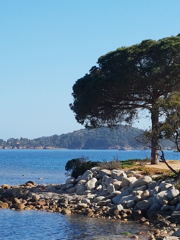 photo prise sur la plage proche de la résidence